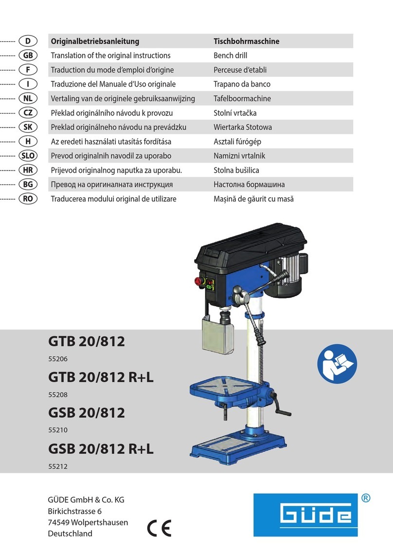 GÜDE GTB 20/812 Translation of the original instructions