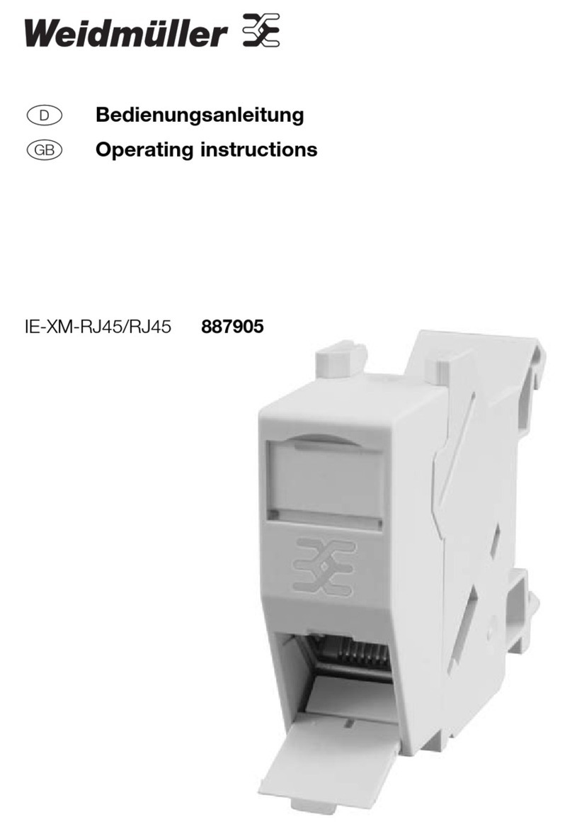 Weidmüller IE-XM-RJ45/RJ45 operating instructions
