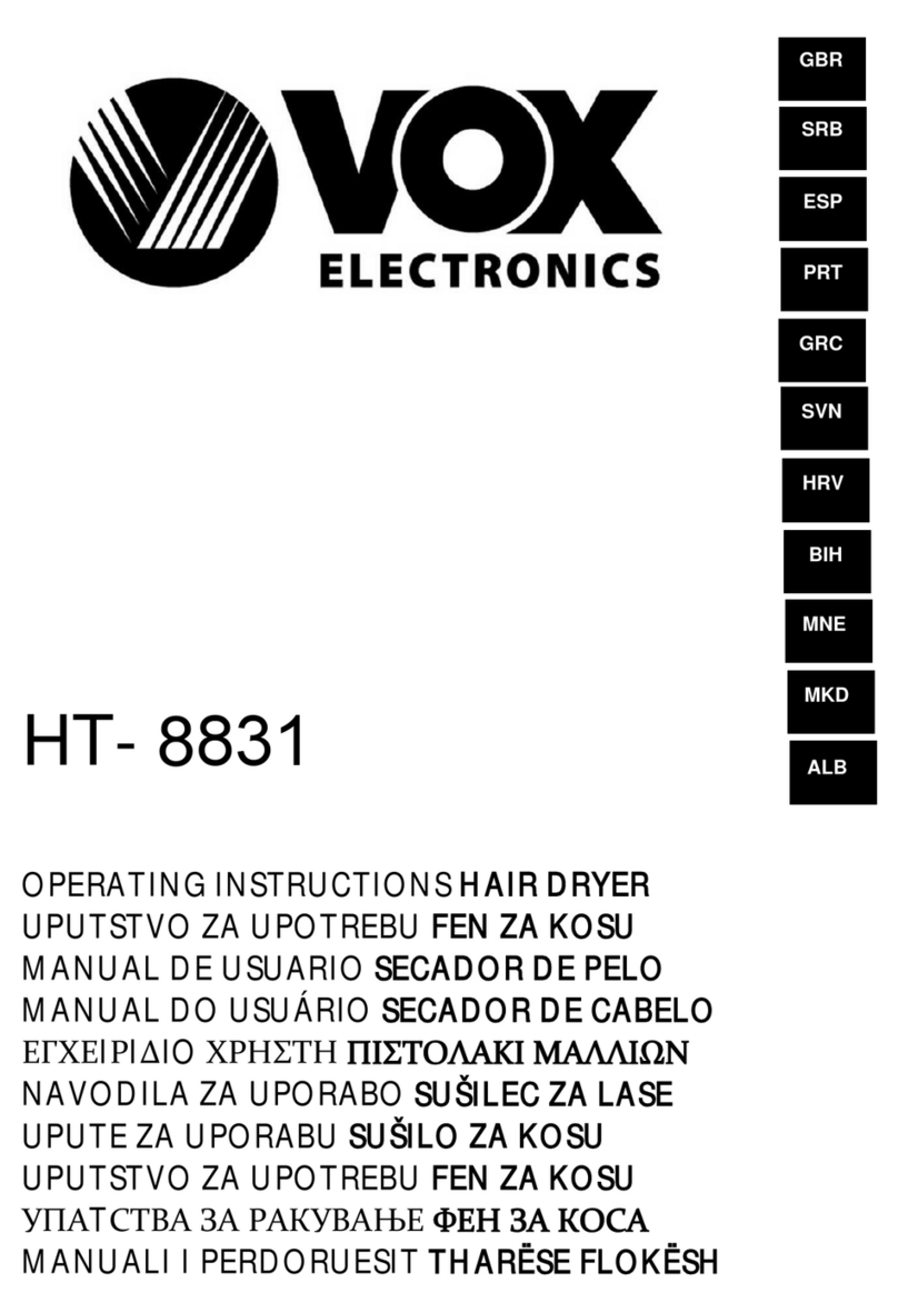 Voxx Electronics HT-8831 operating instructions