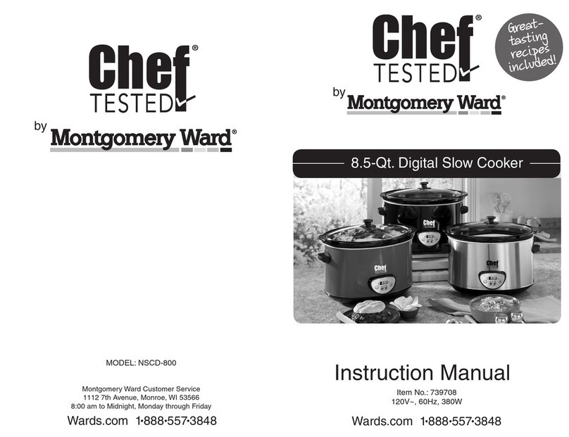Montgomery Ward Chef NSCD-800 instruction manual