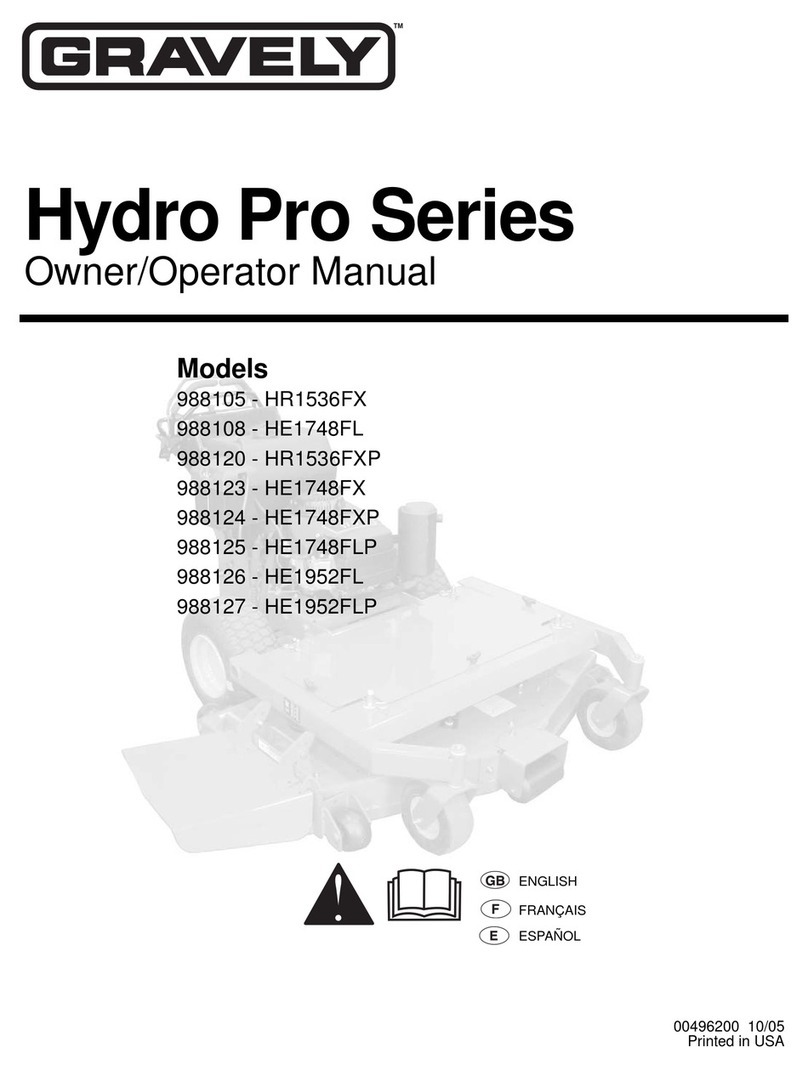 Gravely Hydro Pro Series Owner's/operator's manual