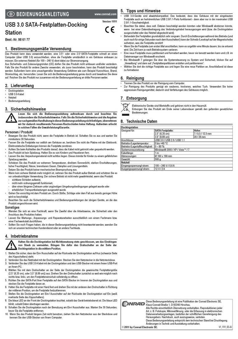 Conrad 986177 operating instructions