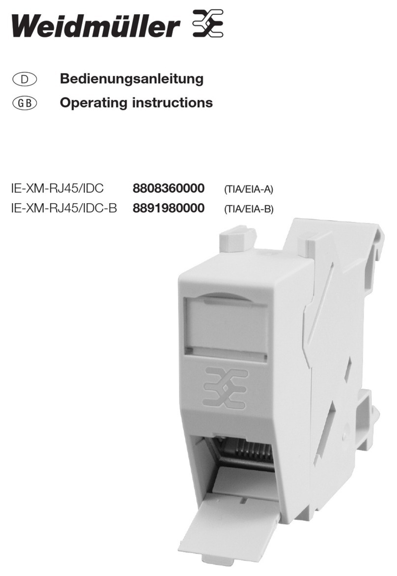 Weidmüller IE-XM-RJ45/IDC operating instructions
