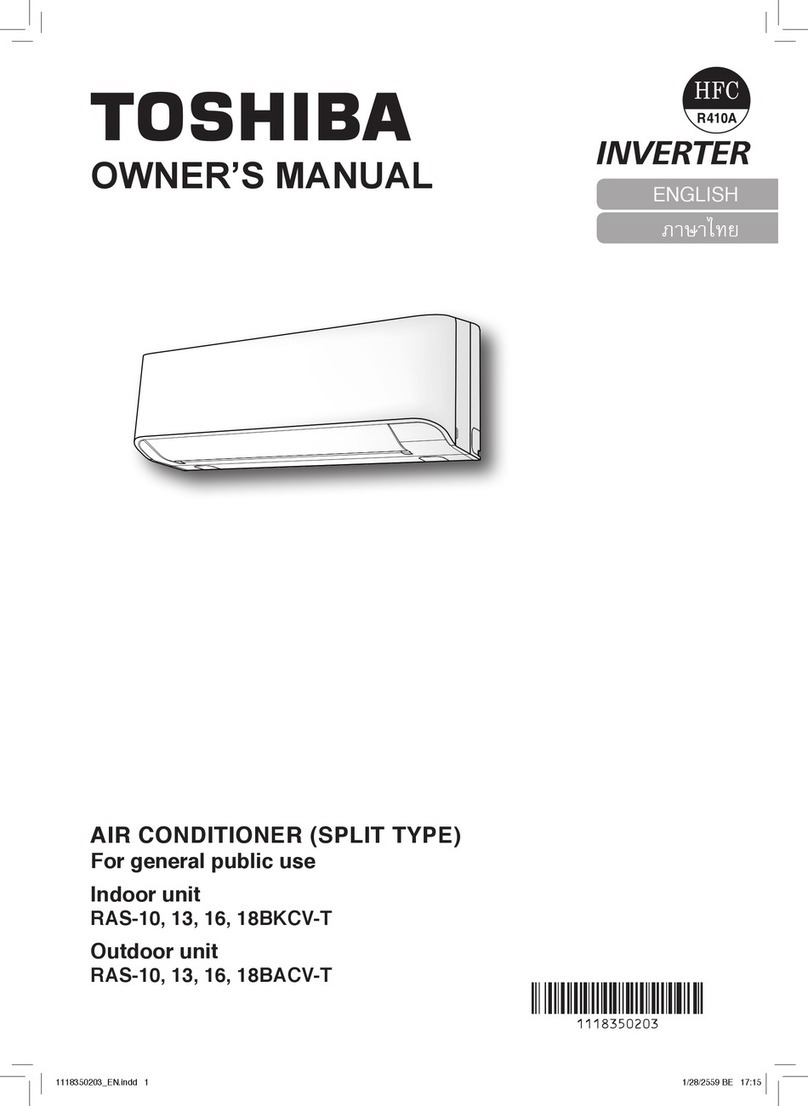 Toshiba RAS-10BKCV-T User manual