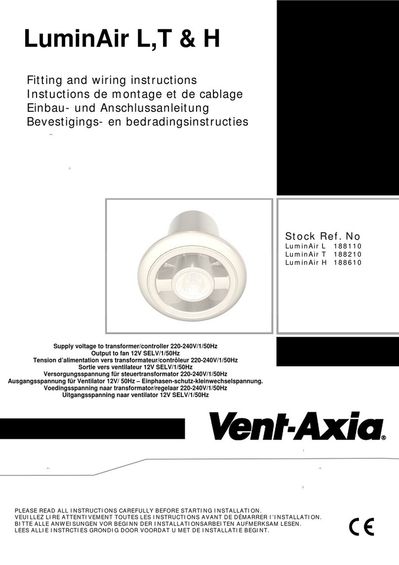 Vent-Axia LuminAir Kit T User manual