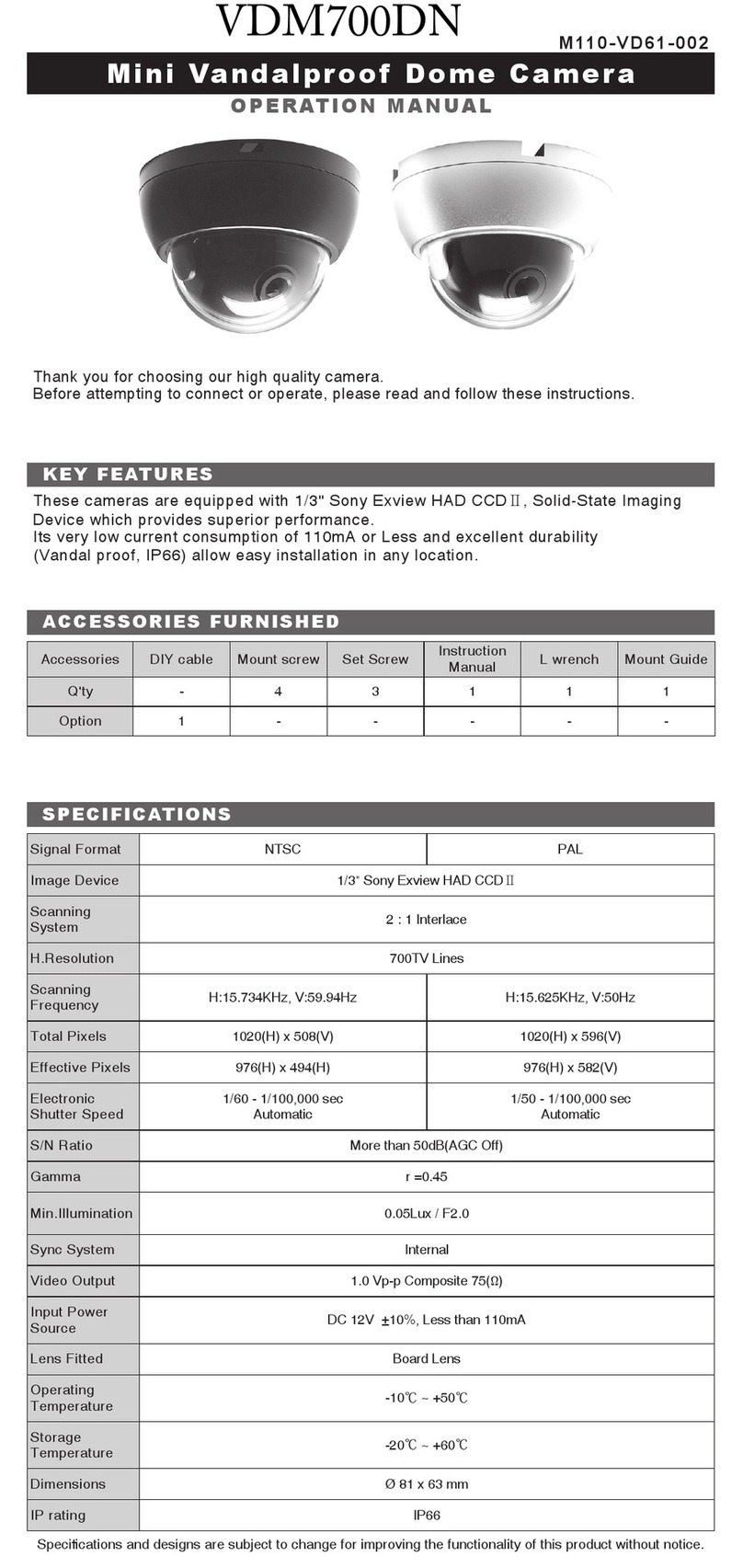 ATV VDM700DN/6 User manual