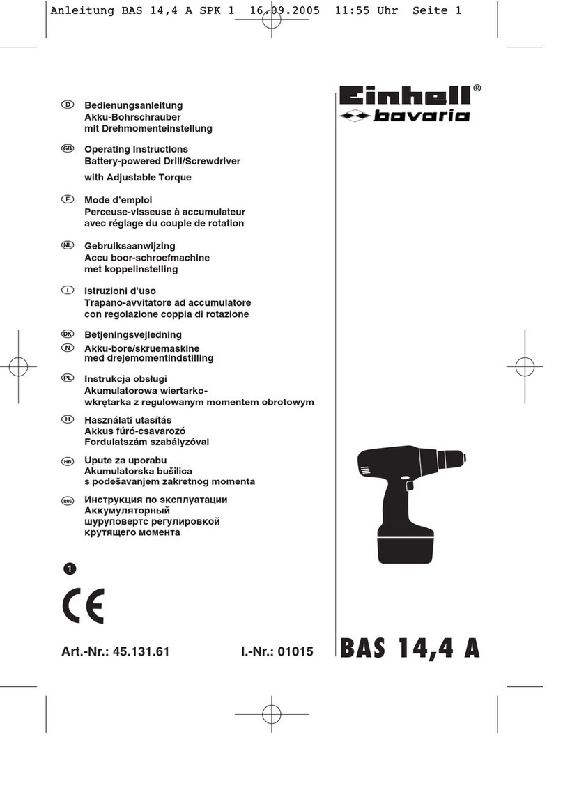 EINHELL bavaria BAS 14,4 A User manual