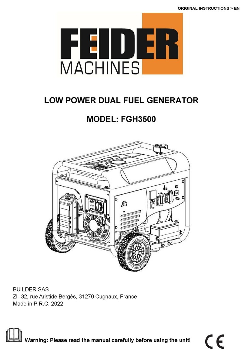 Feider Machines FGH3500 Original instructions