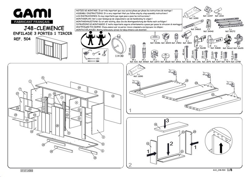 Gami J48-CLEMENCE 504 manual