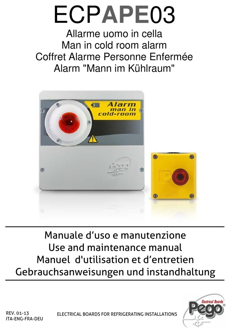 Pego ECPAPE03 Use and maintenance manual