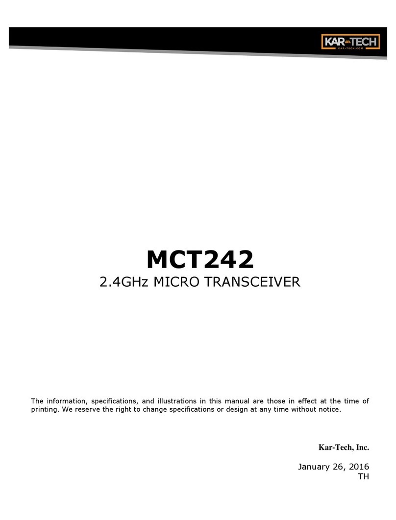 KAR-TECH MCT242 Instruction Manual