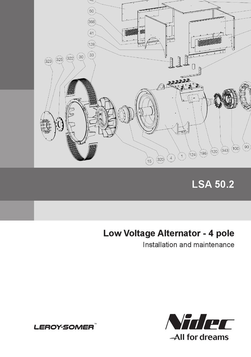 Nidec Leroy-Somer LSA 50.2 Installation and Maintenance