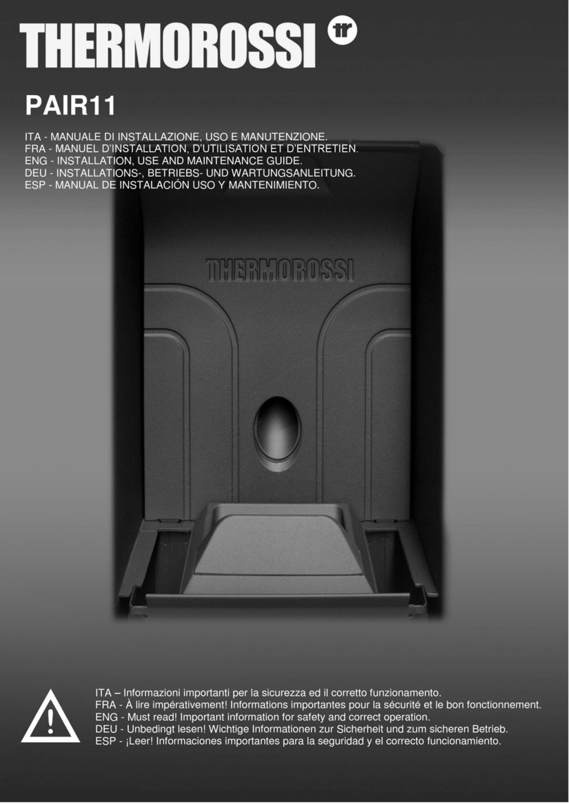 THERMOROSSI PAIR11 Installation and operating instructions