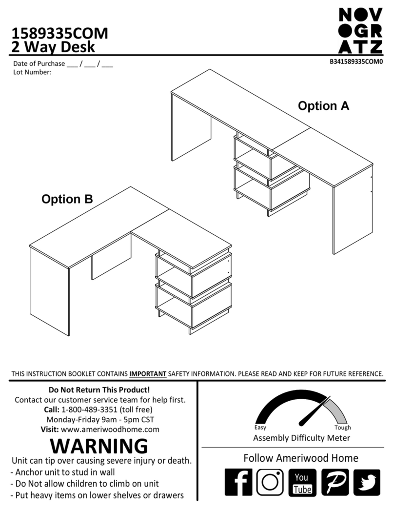 Novogratz Nelson 1589335COM Instruction booklet