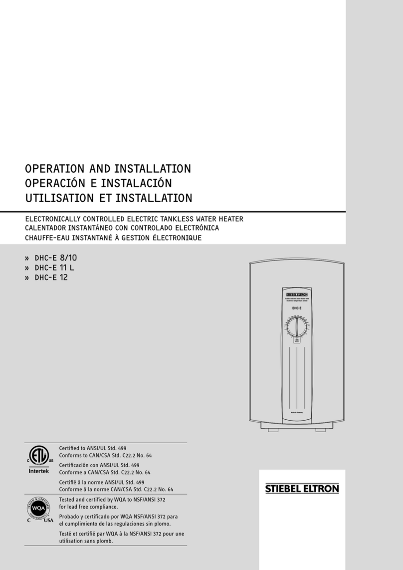 STIEBEL ELTRON DHC-E 11 L Operation and installation manual