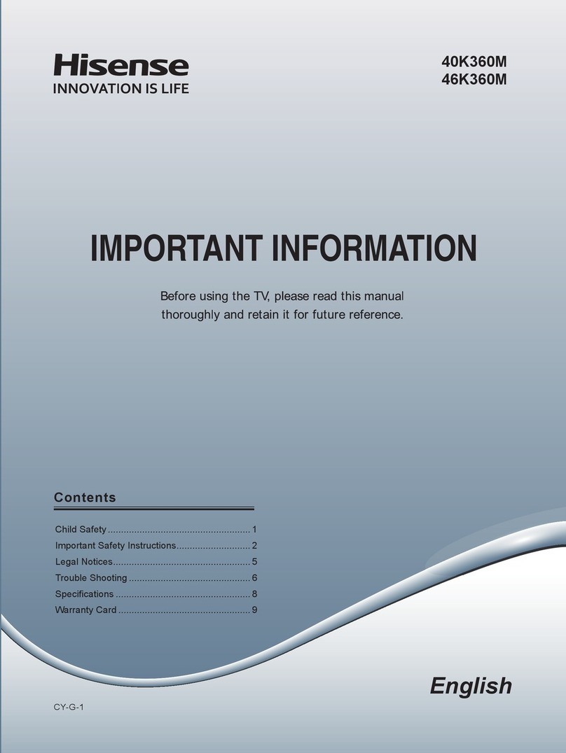Hisense 40K360M User manual