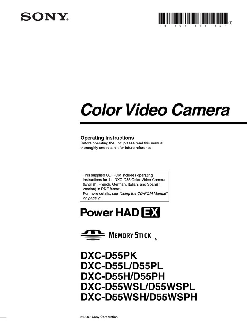 Sony DXC-D55PK operating instructions