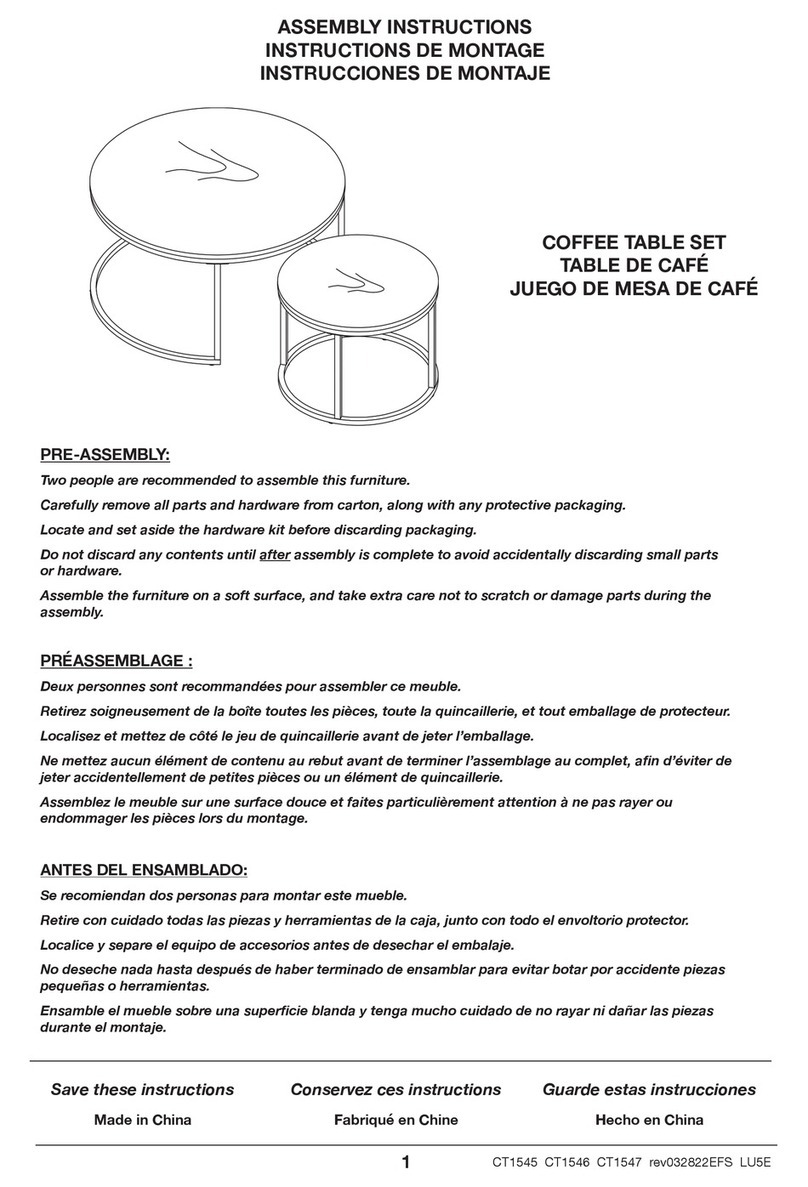 Hailey Home CT1545 Assembly instructions