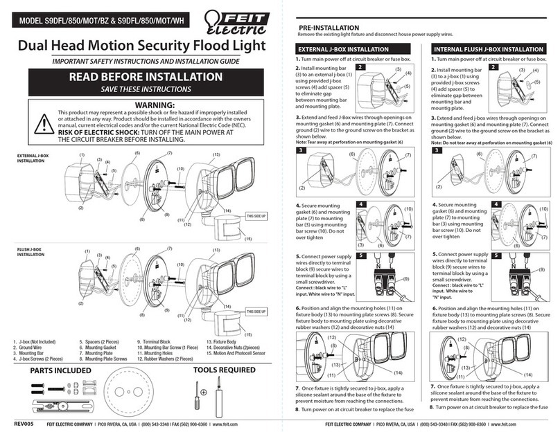Feit Electric S9DFL/850/MOT/BZ manual