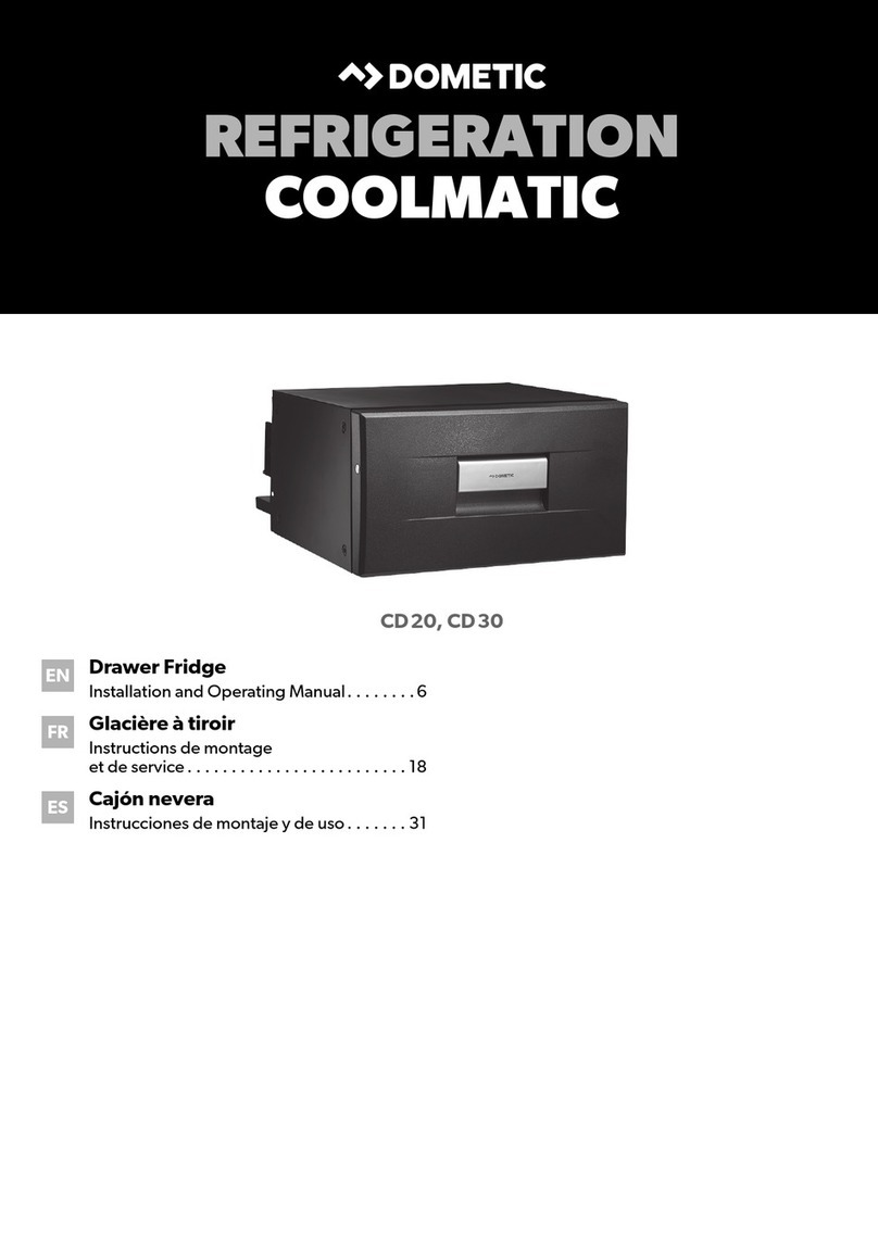Dometic 9600008369 Installation and operating manual