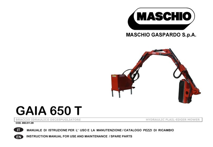 Maschio GAIA 650 T Instruction manual for use and maintenance