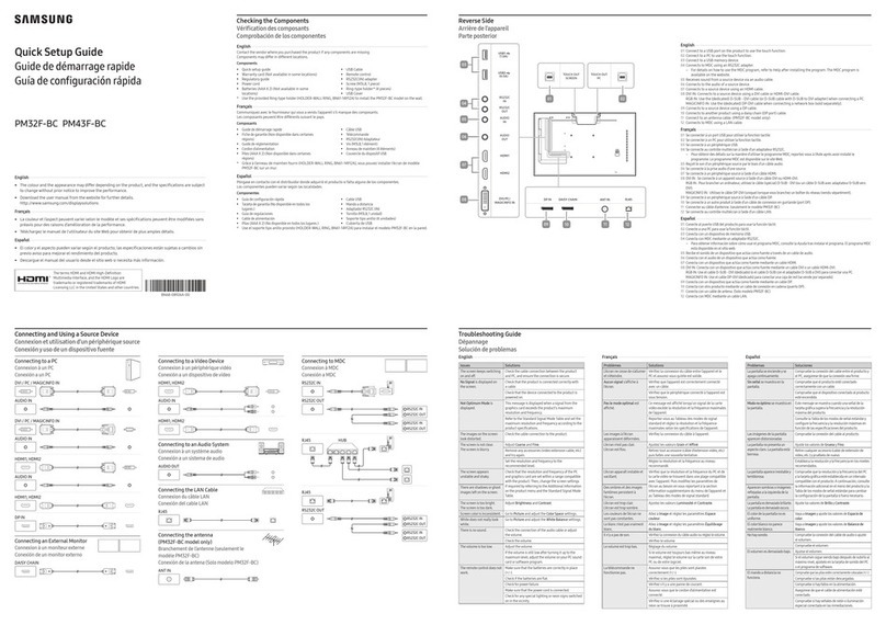Samsung PM43F-BC User manual