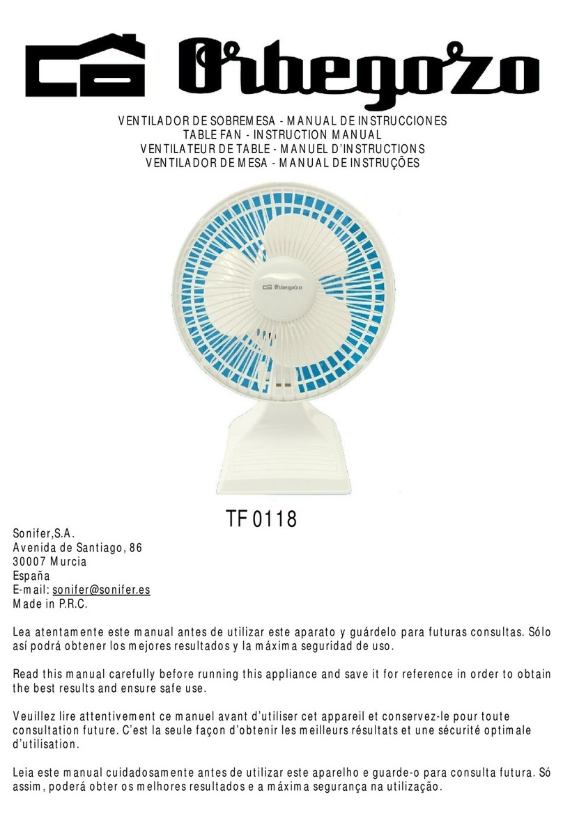 Orbegozo TF 0118 User manual