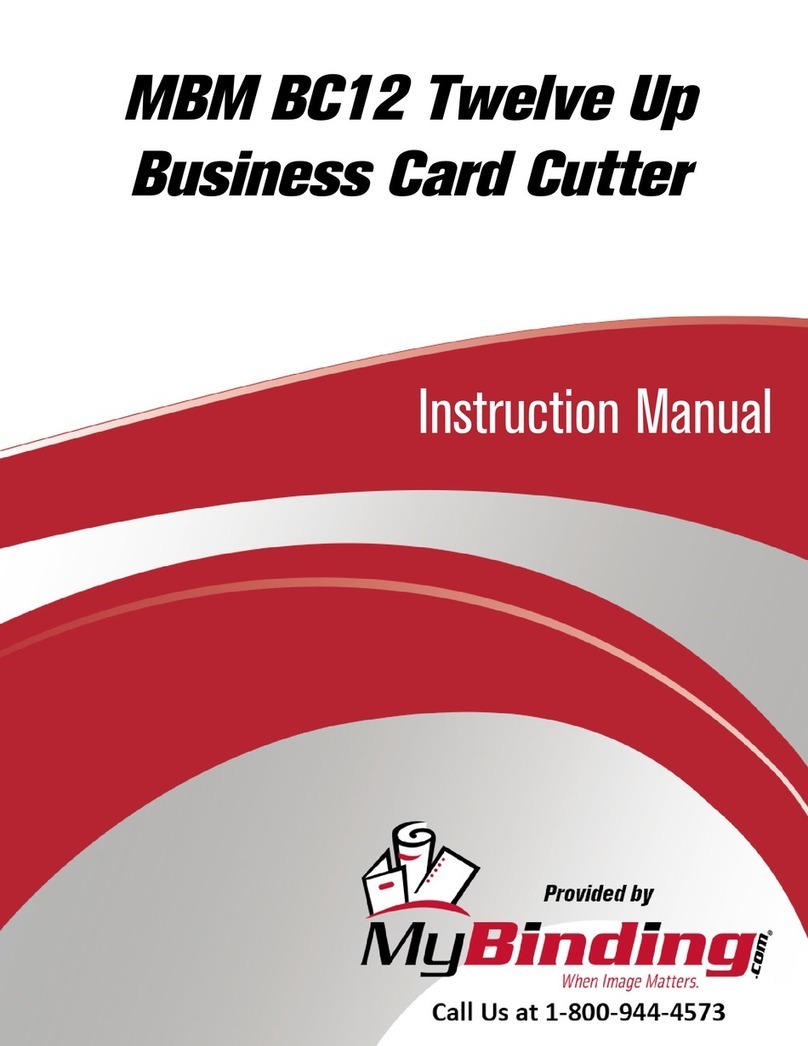 MyBinding MBM BC12 instruction manual