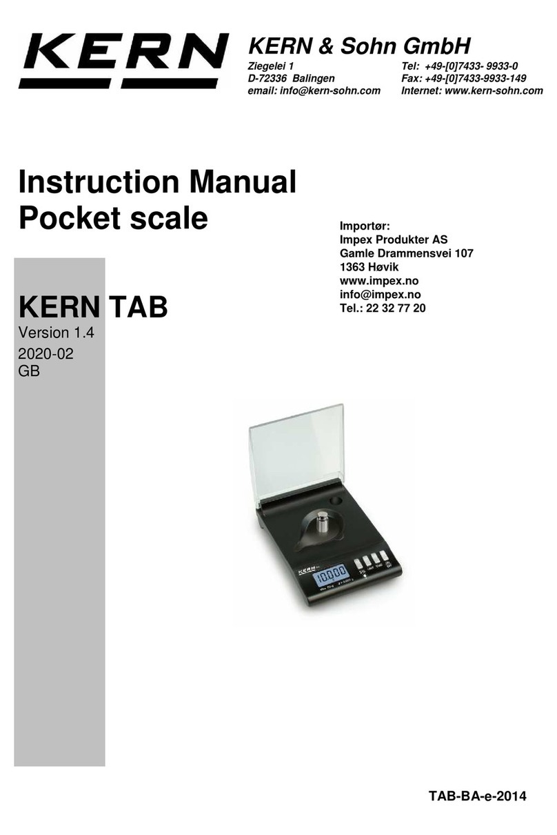 KERN&SOHN TAB-BA-e-2014 User manual KERN&SOHN TAB-BA-e-2014 User manual