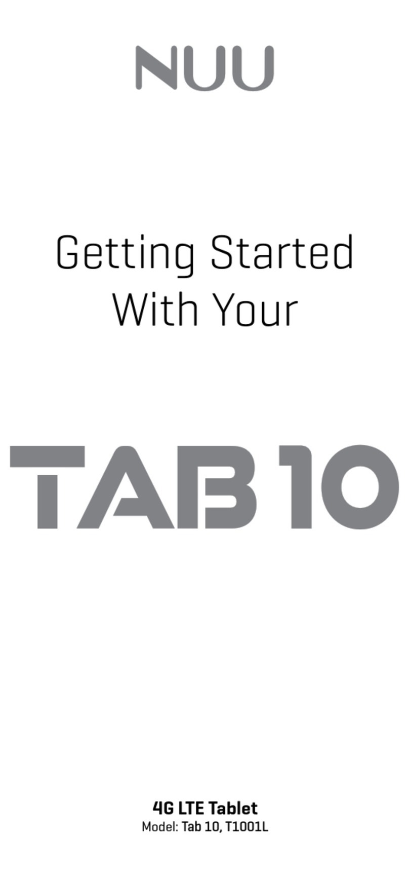 Nuu TAB10 Getting started