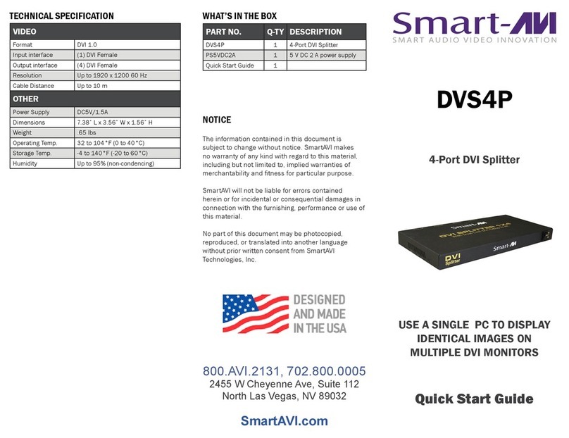 SMART-AVI DVS4P User manual