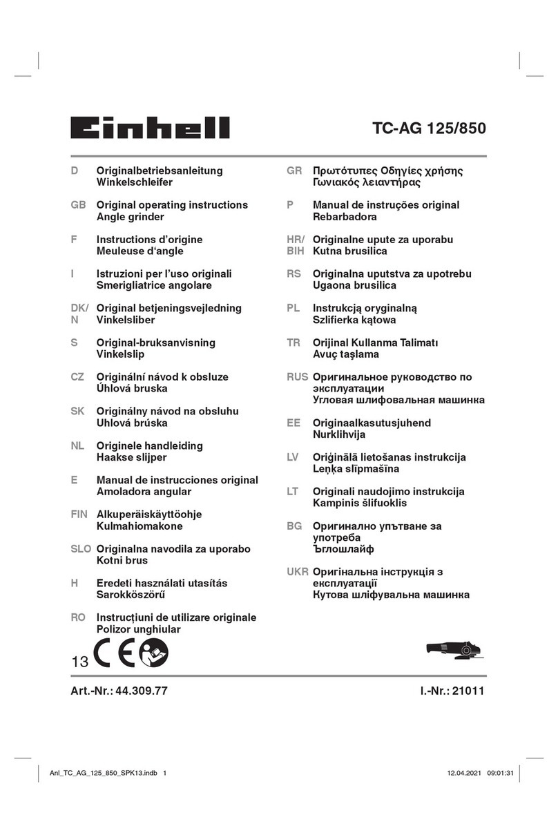 EINHELL TC-AG 125/850 User manual
