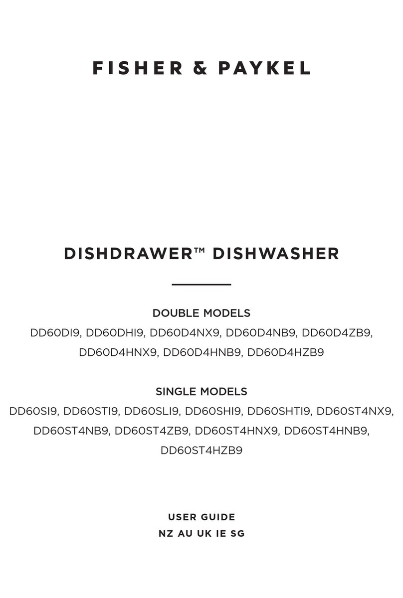 Fisher & Paykel DISHDRAWER DD60D4HNX9 User manual Fisher & Paykel DISHDRAWER DD60D4HNX9 User manual