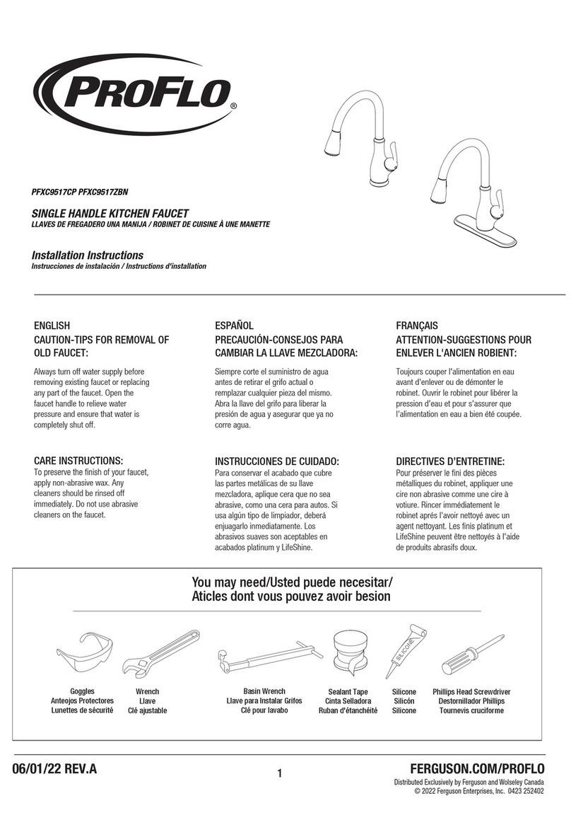 ProFlo PFXC9517CP User manual ProFlo PFXC9517CP User manual