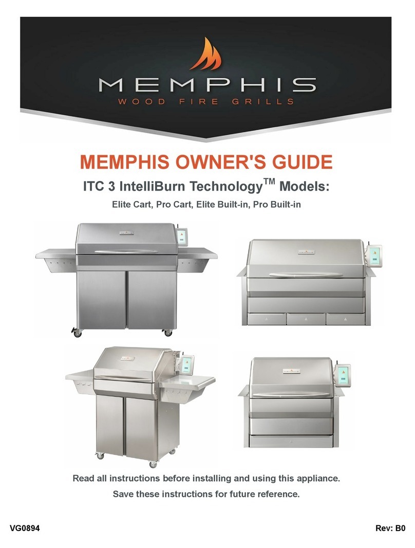 Memphis ITC 3 IntelliBurn Technology Elite Cart User manual