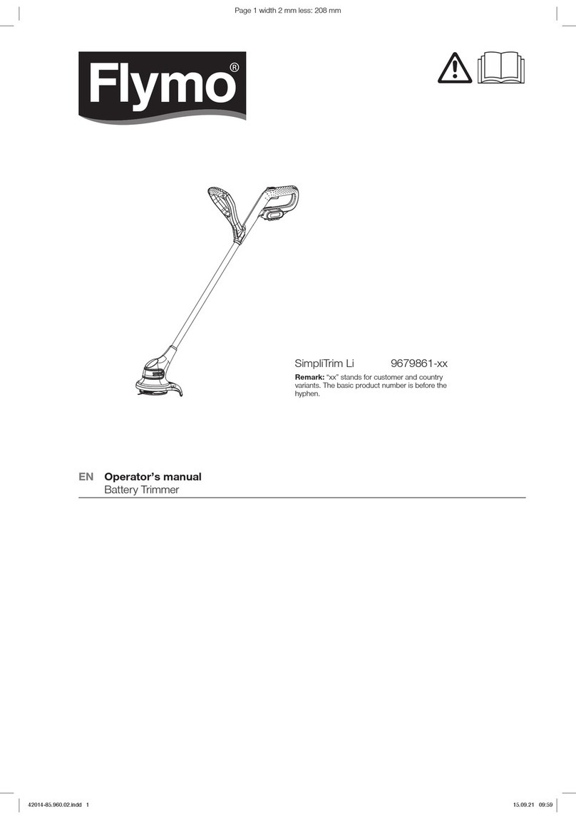 Flymo SimpliTrim Li 9679861 Series User manual
