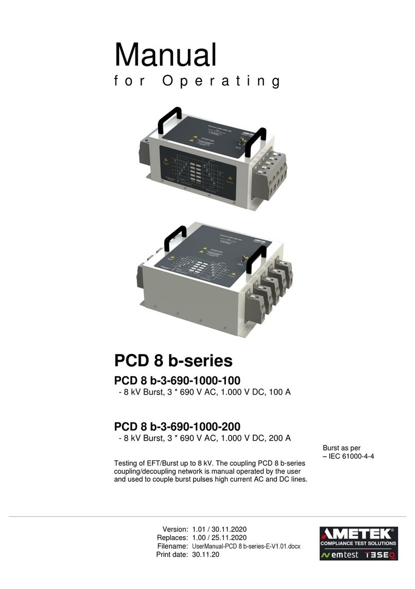 Ametek PCD 8 b Series User manual