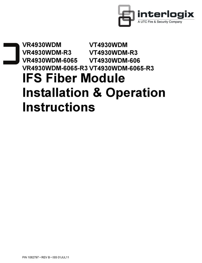 UTC Fire and Security interlogix VR4930WDM Installation instructions