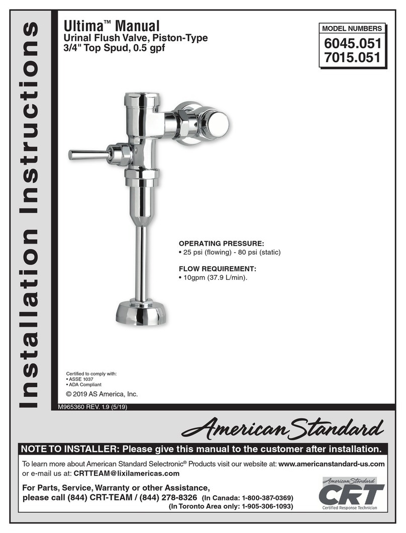 American Standard Ultima 6045.051 installation instructions
