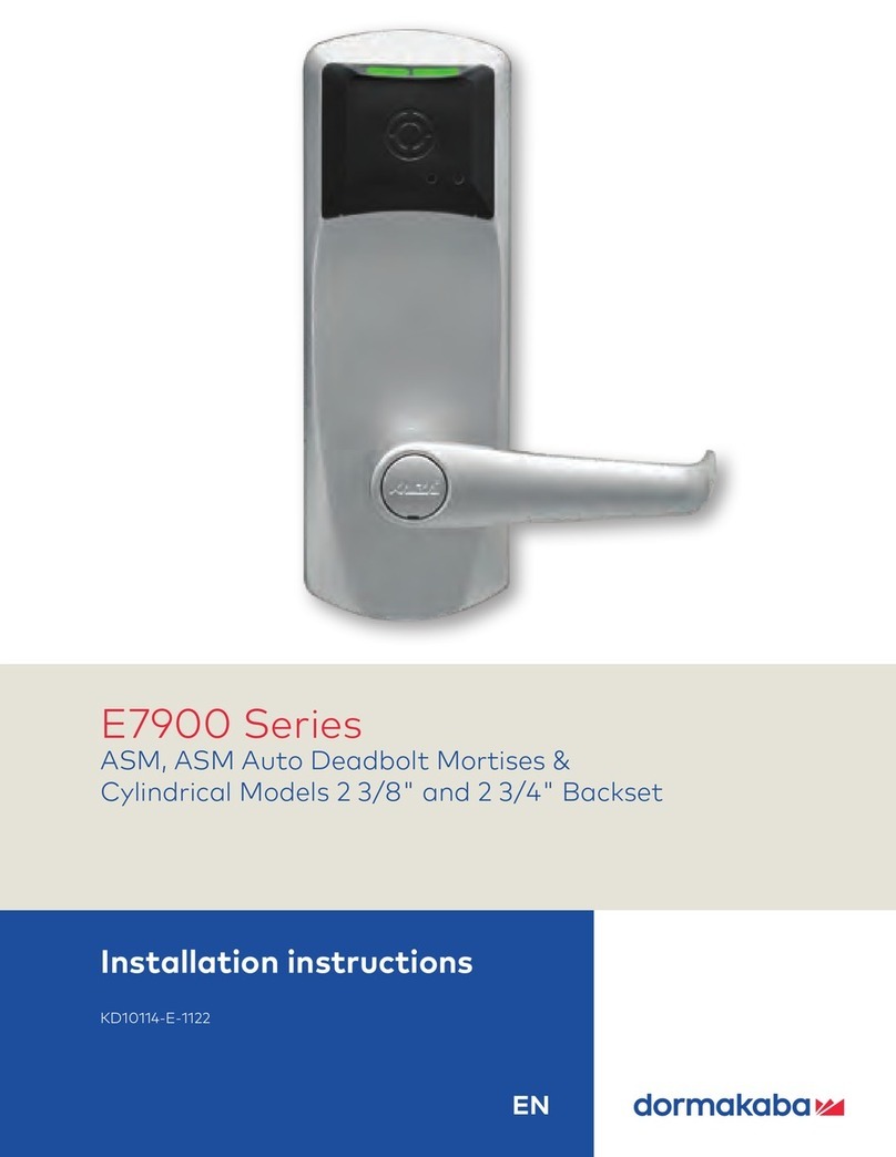 Dormakaba E7900 Series User manual