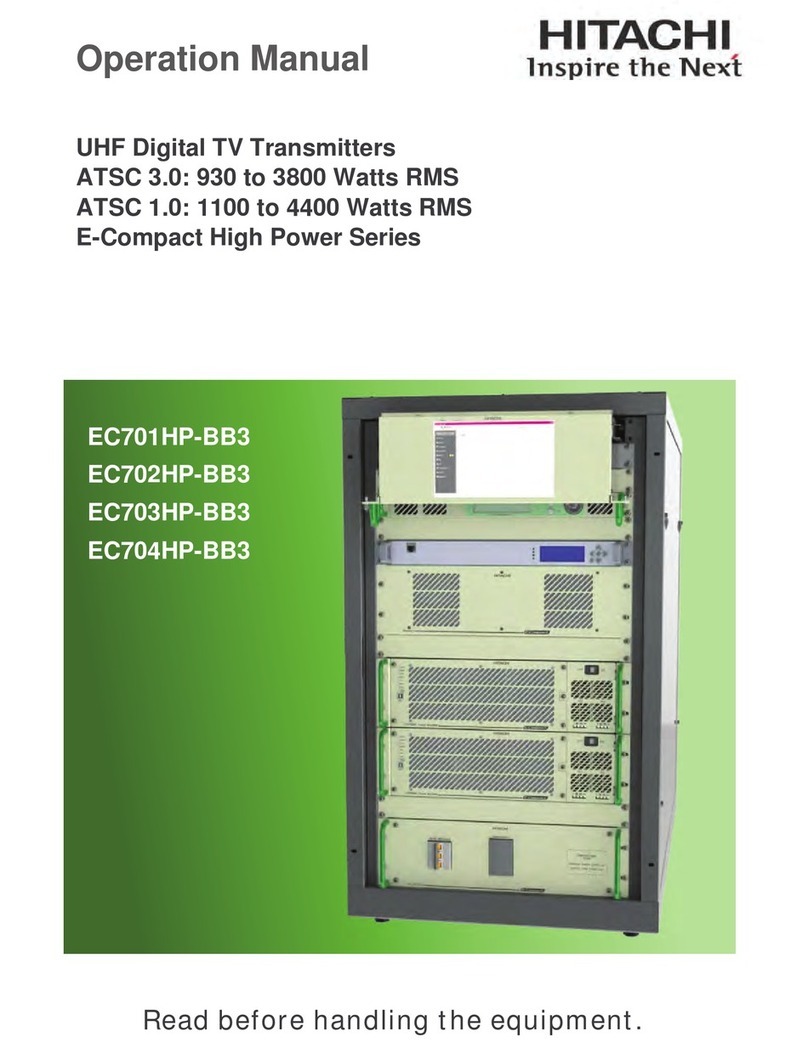 Hitachi E-Compact High Power Series Operation manual