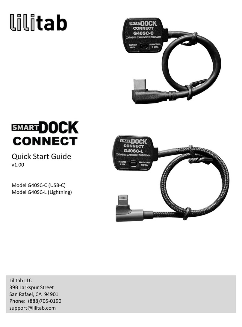 lilitab SmartDock Connect G40SC-C quick start guide