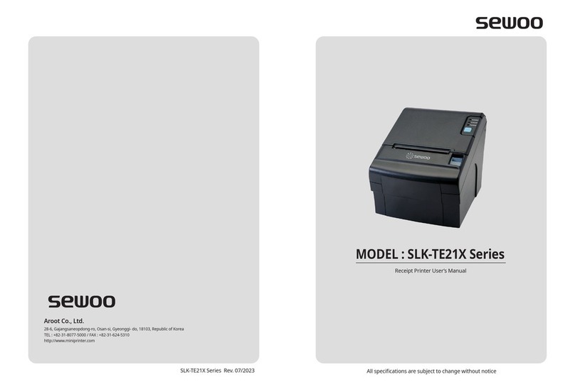 SEWOO SLK-TE21X Series user manual