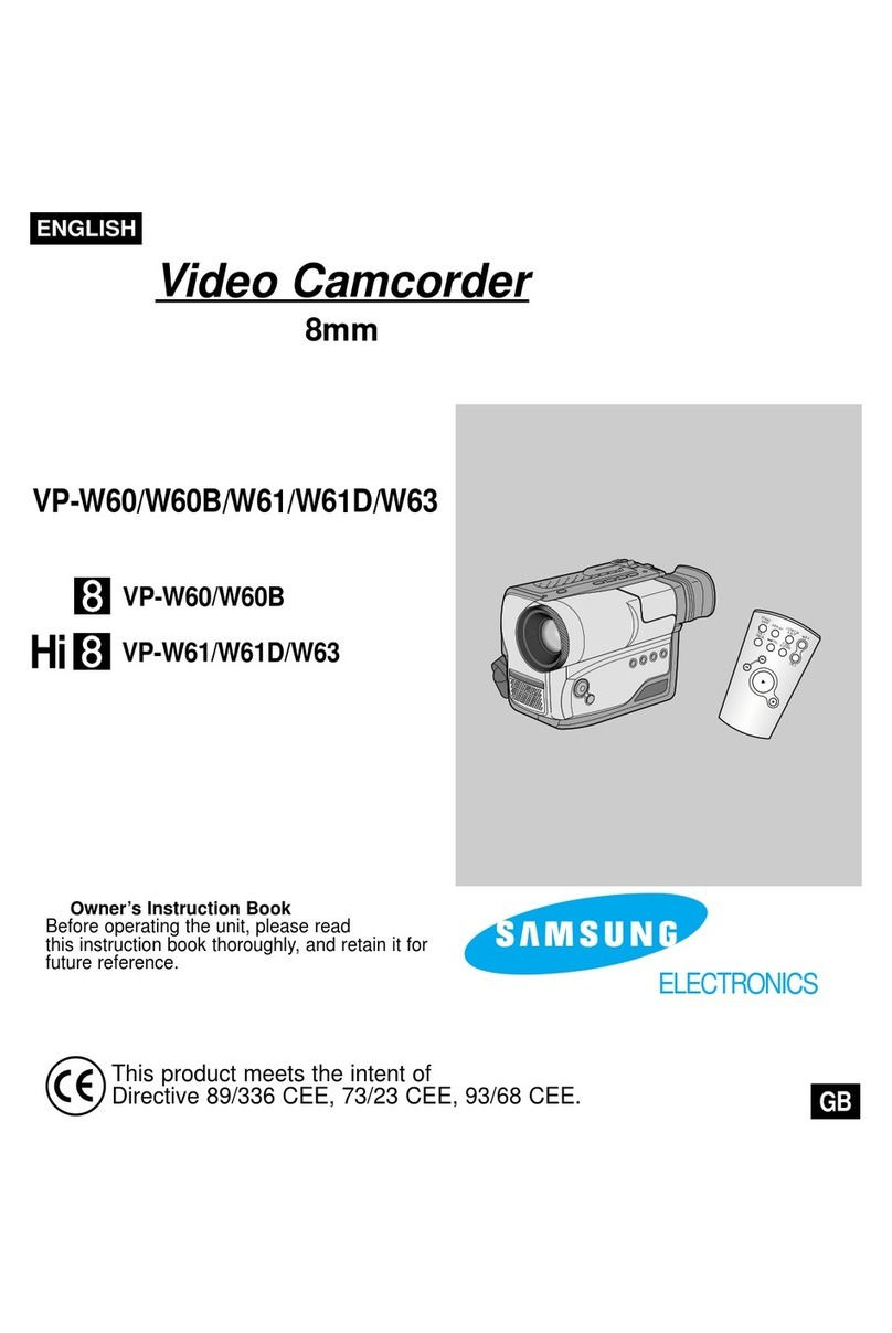Samsung 8 VP-W60 Owner's instruction book