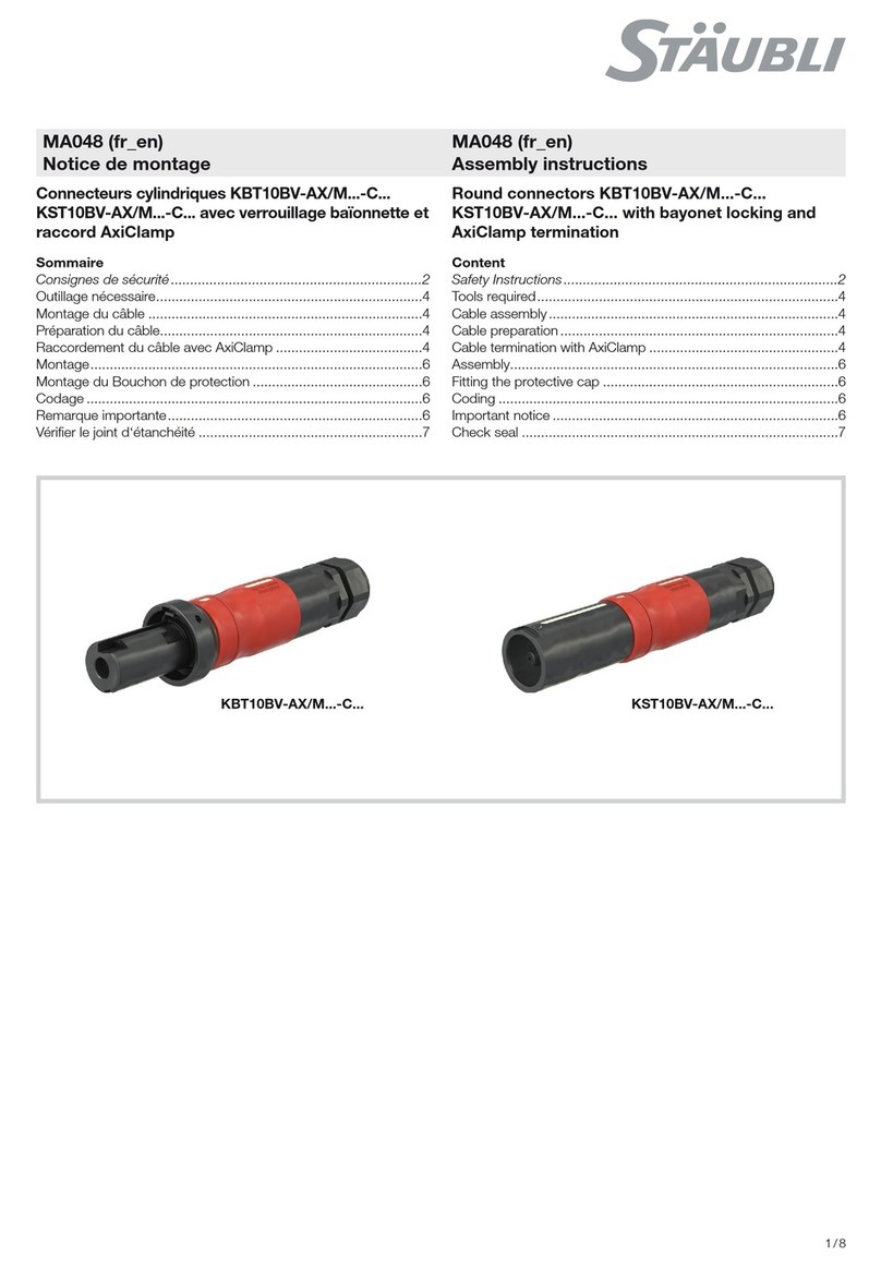 Staubli KBT10BV-AX/M C Series User manual