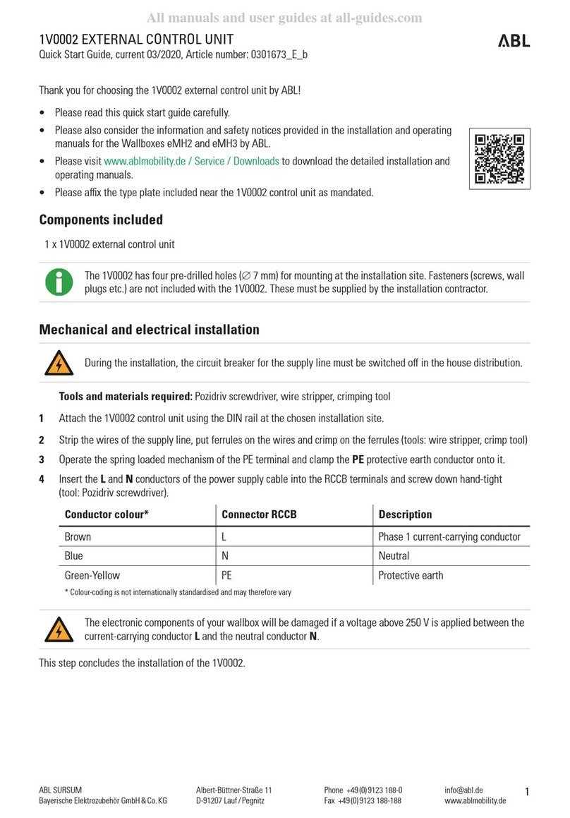 ABL 1V0002 User manual