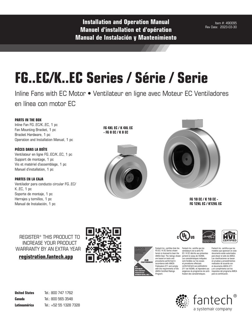 System air fantech FG EC Series User manual