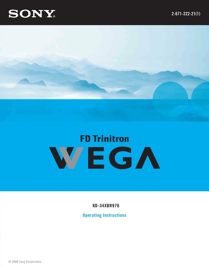 Sony FD Trinitron Wega KD-34XBR970 User manual