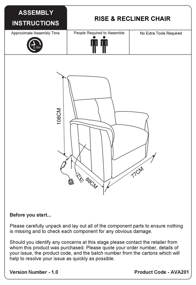 Julian Bowen Limited AVA201 Assembly instructions