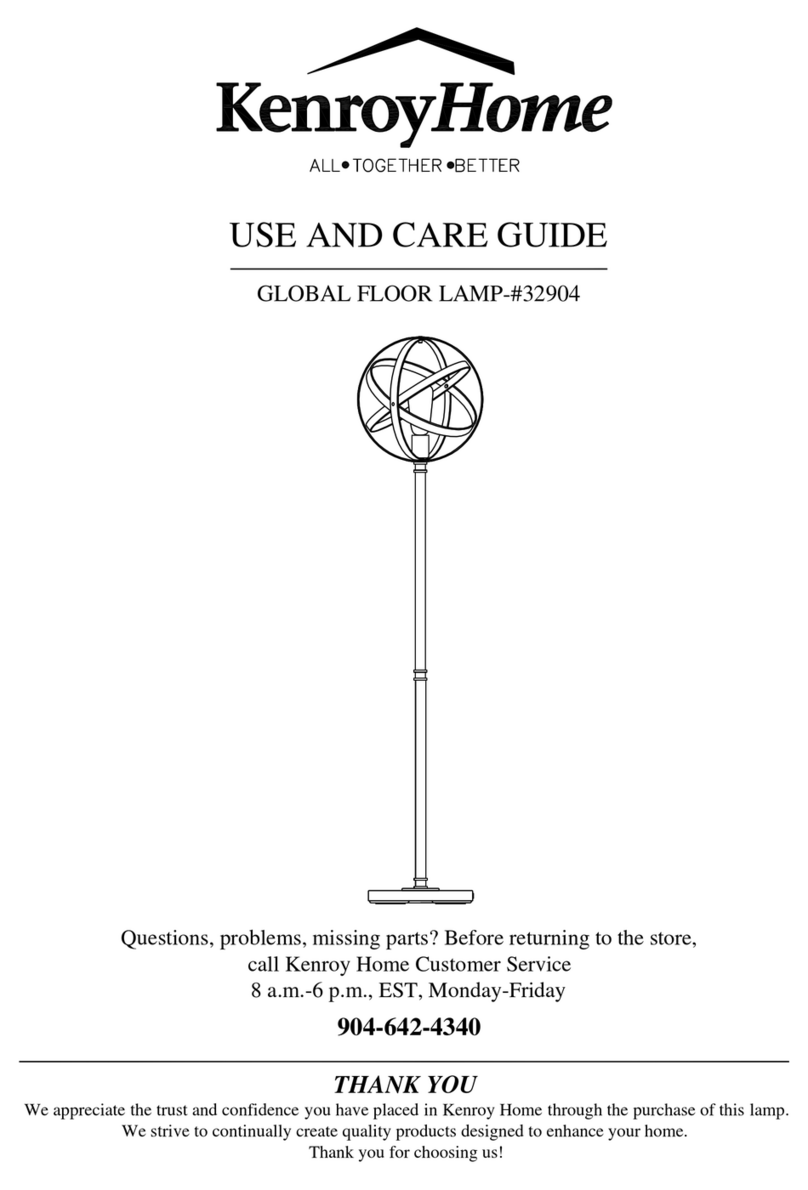 Kenroy Home GLOBAL 32904 User manual